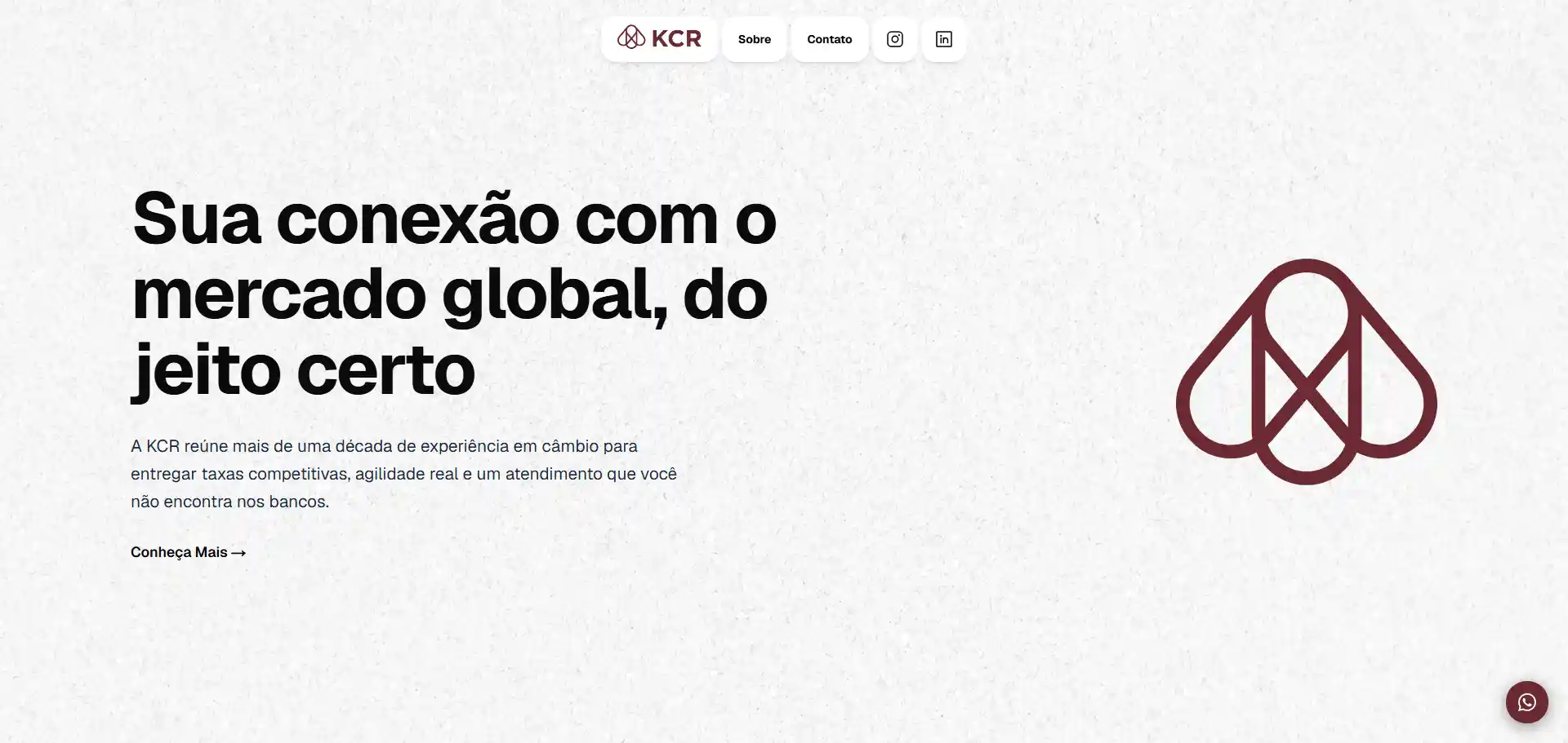 KCR, site institucional