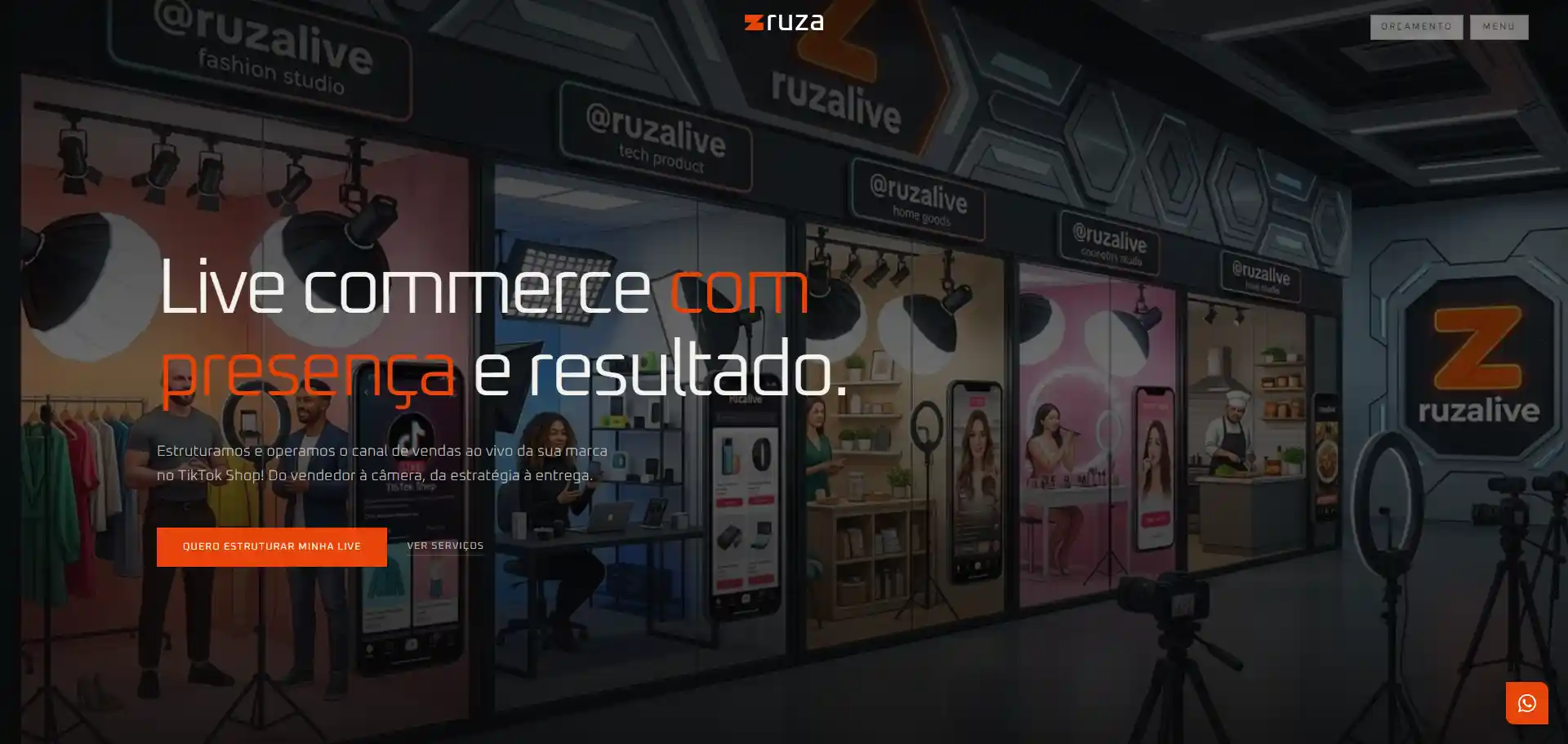 Ruza Live, plataforma de vendas ao vivo no TikTok Shop